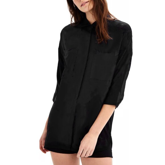 LOLE Black Jessa Top Blouse Cover up Medium - Picture 2 of 13